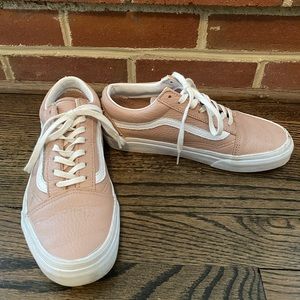 Pink Leather Vans